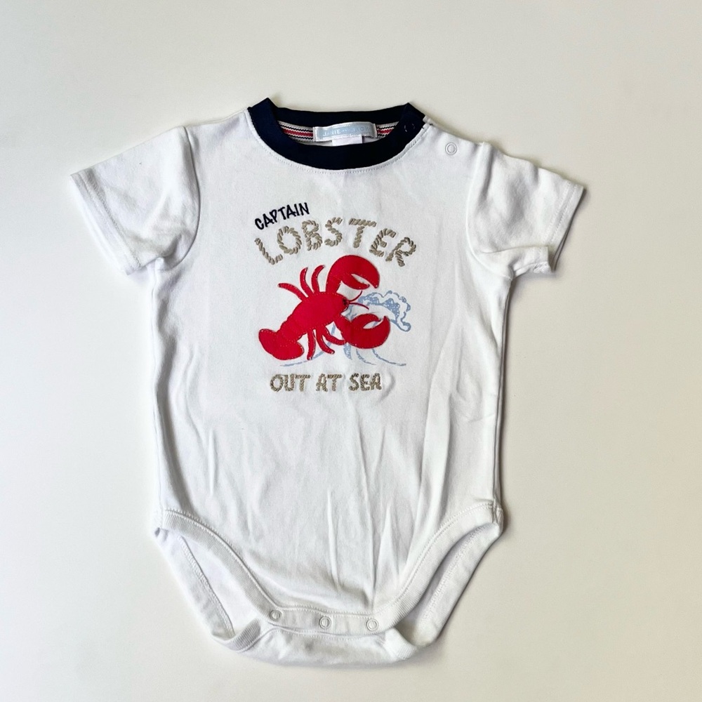 Janie and Jack Lobster Onesie Size 6-12M